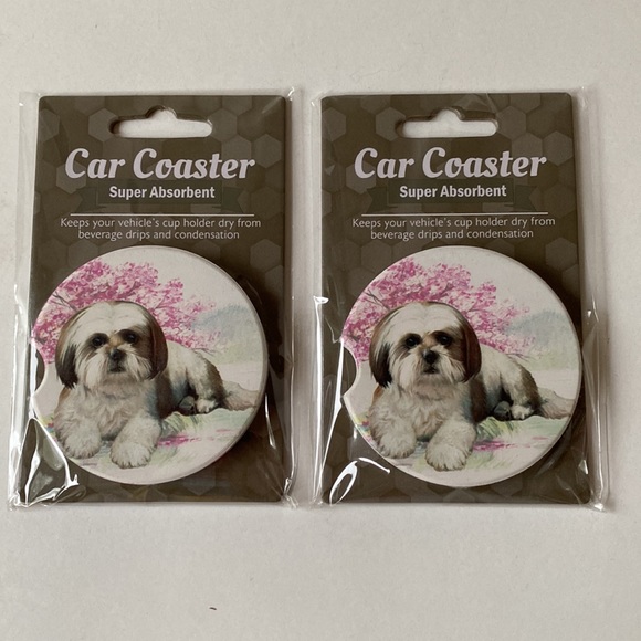 Bundle of Dogs outfits; toys; 2 Shih Tzu Car Coaster & key chain & collar - Picture 10 of 13